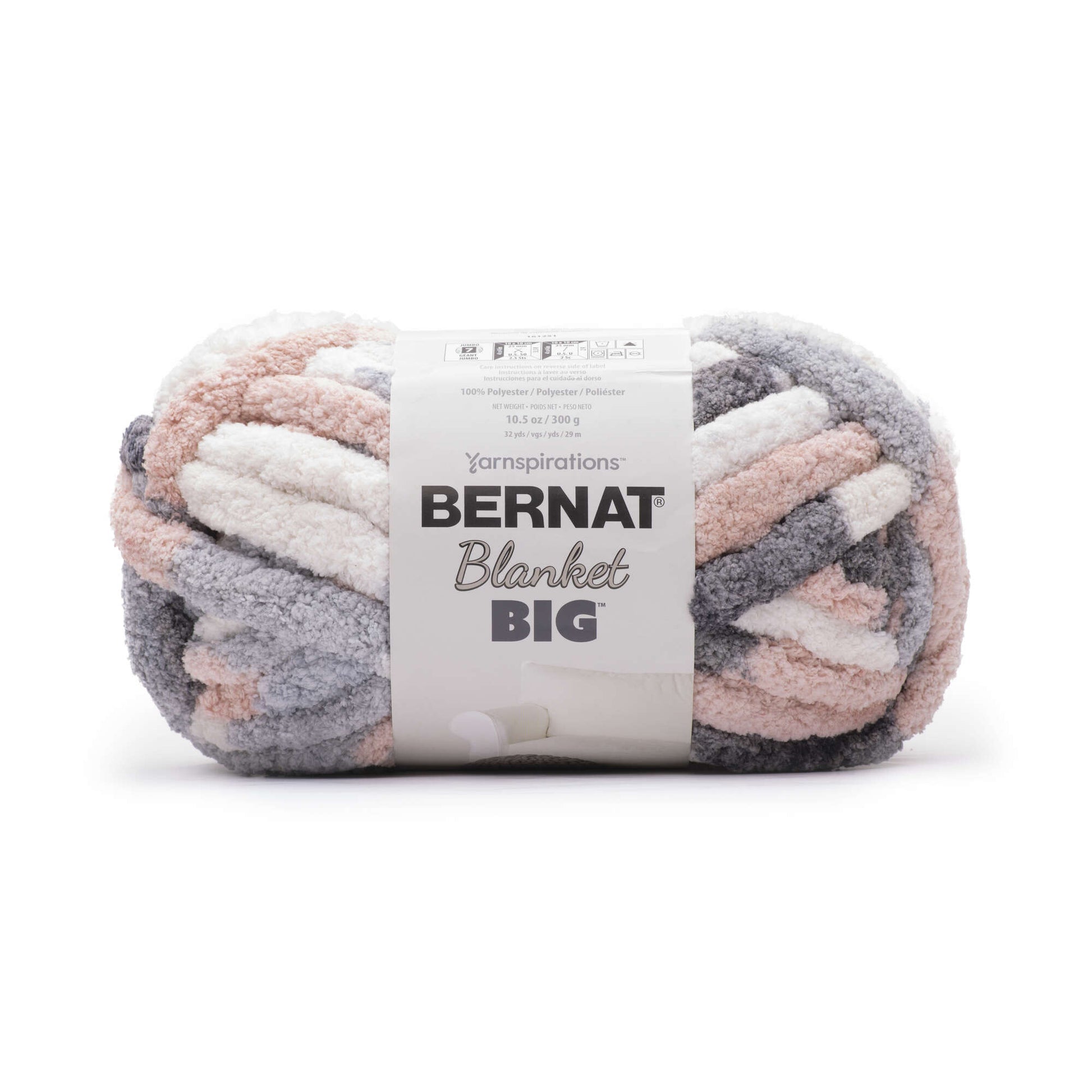 Bernat Blanket Big Yarn (300g/10.5oz) Silver Lining Varg