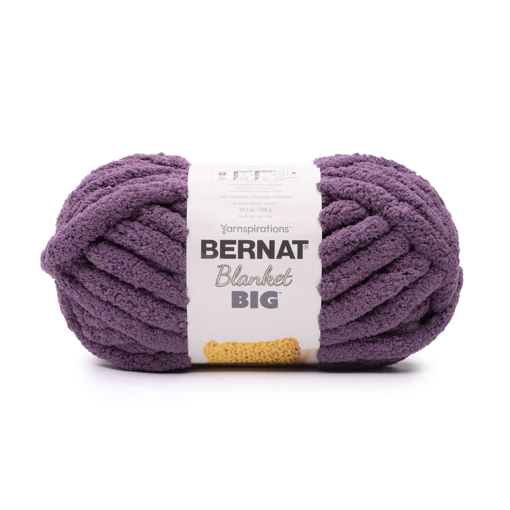  Bernat Blanket Yarn - Big Ball (10.5 oz) - 2 Pack with Pattern  Cards in Color (Tidepool)