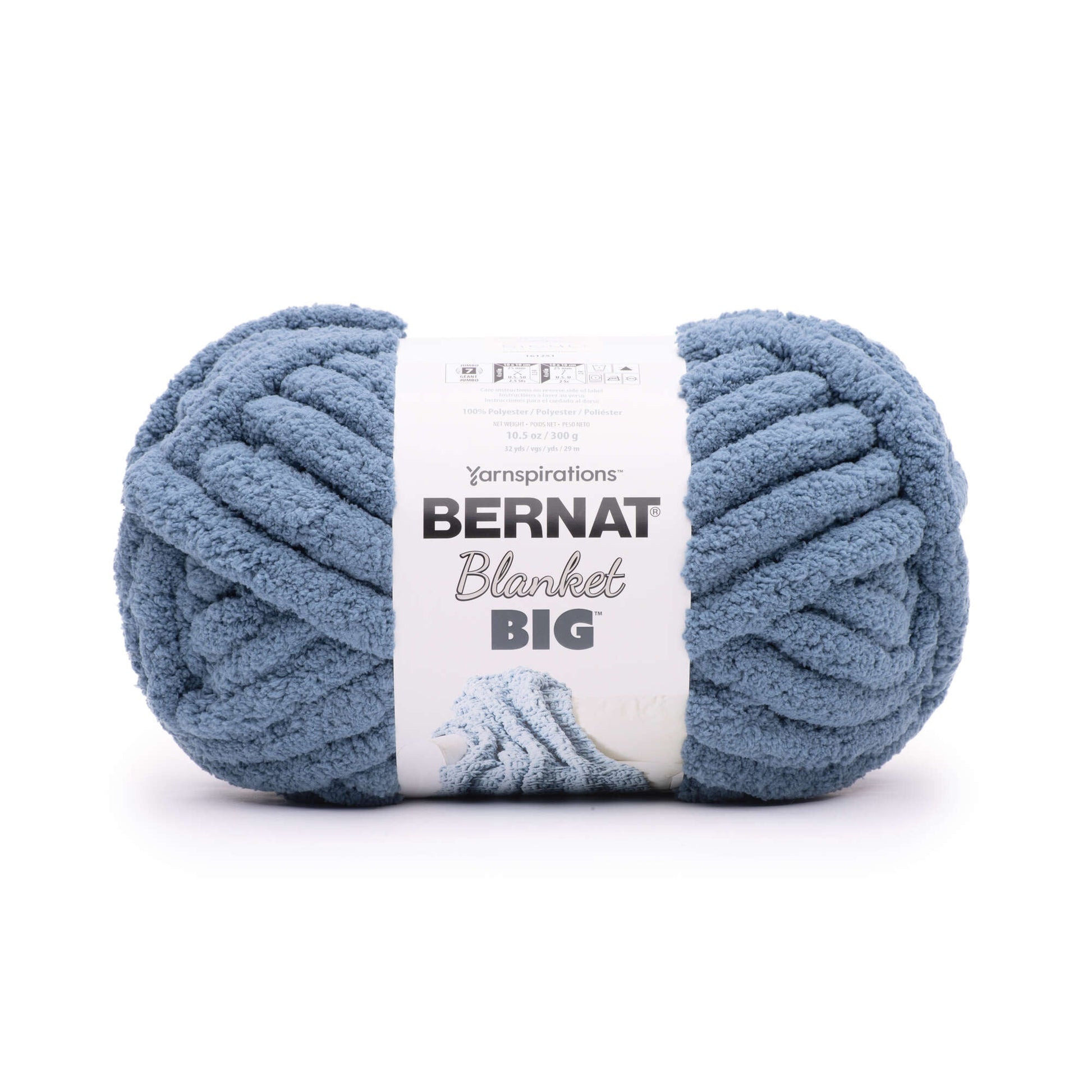 Bernat Blanket Big Yarn (300g/10.5oz) Cold Sea