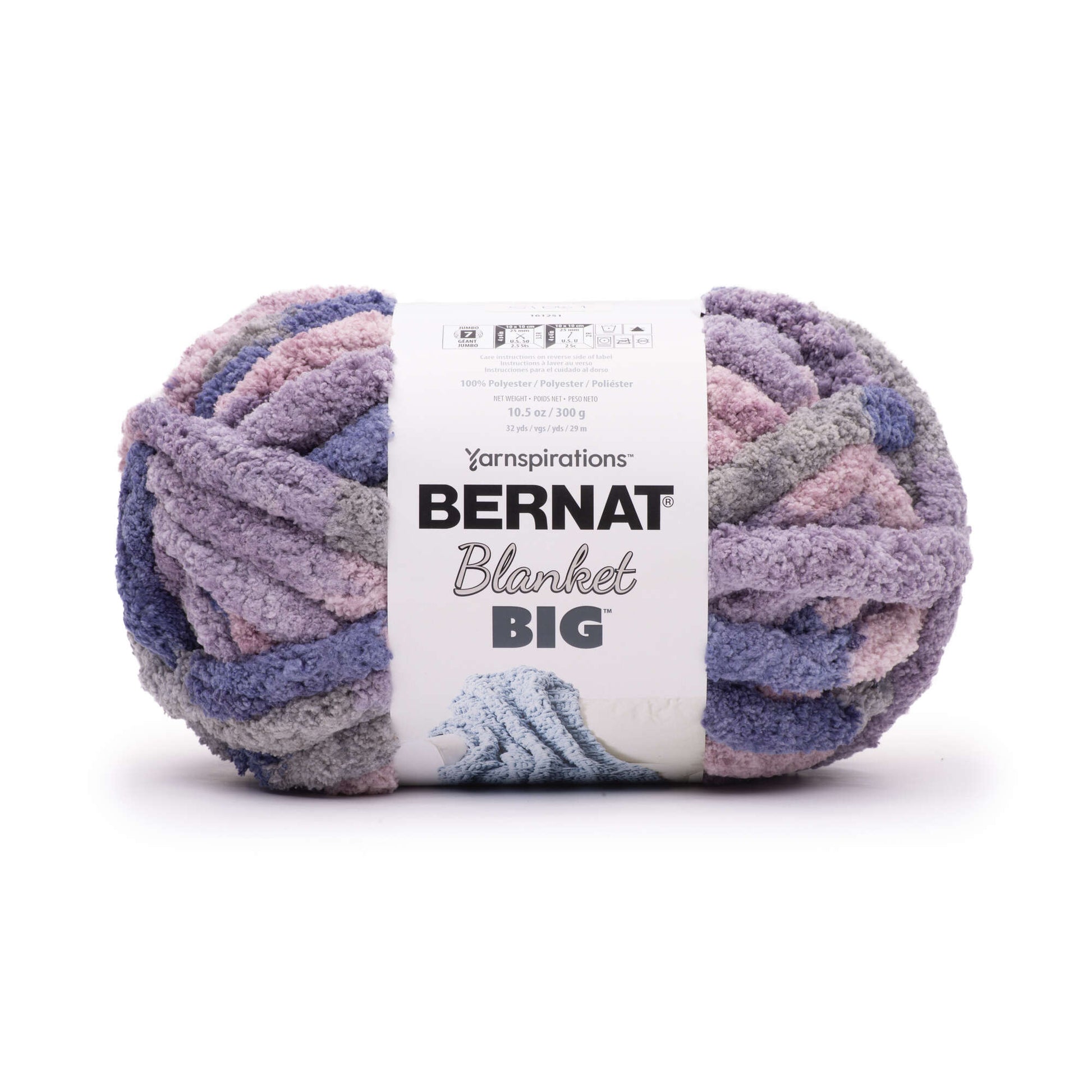 Bernat Blanket Big Yarn (300g/10.5oz) Mineral Lilac