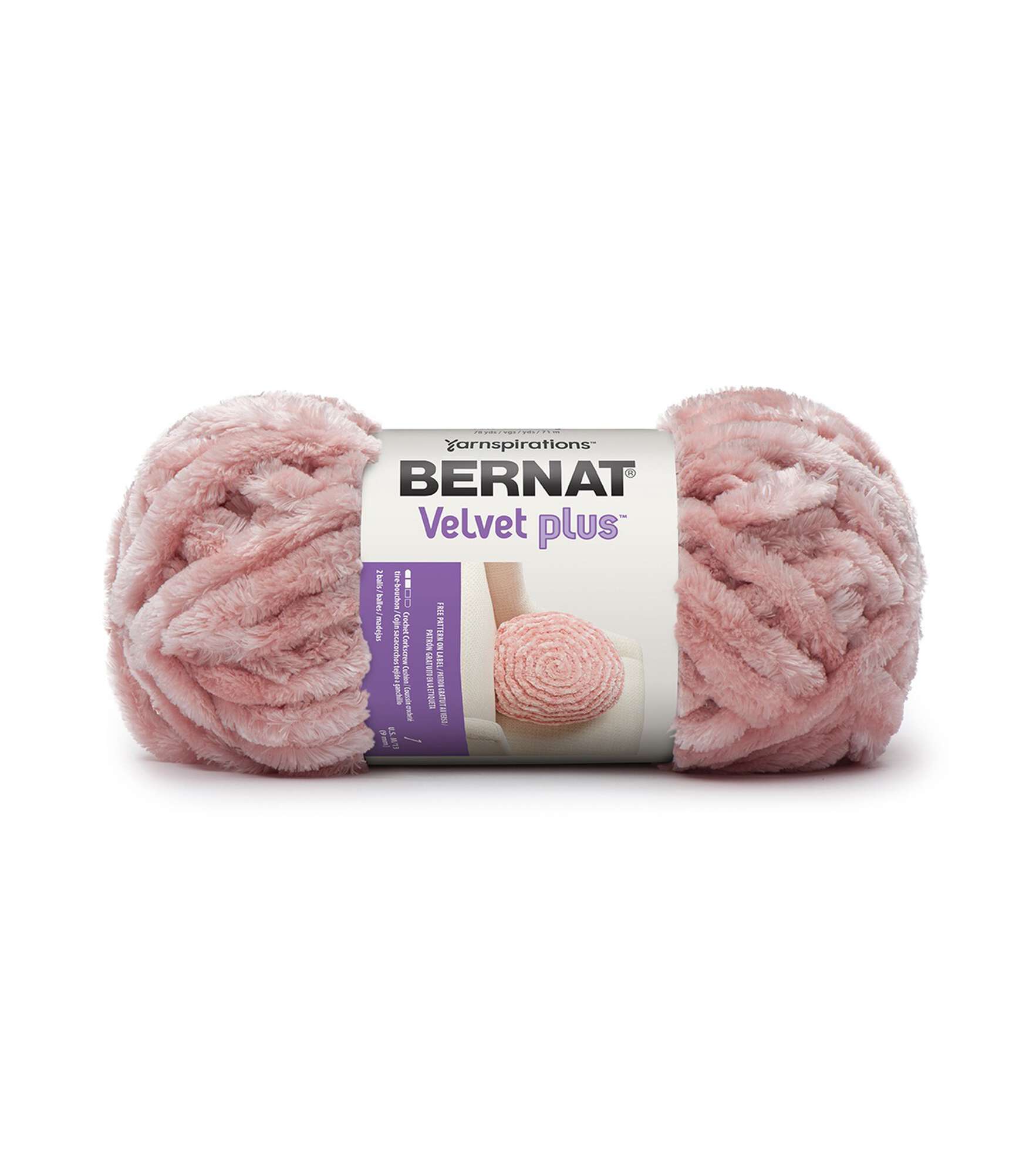 Bernat Velvet Plus Yarn Pink Dusk