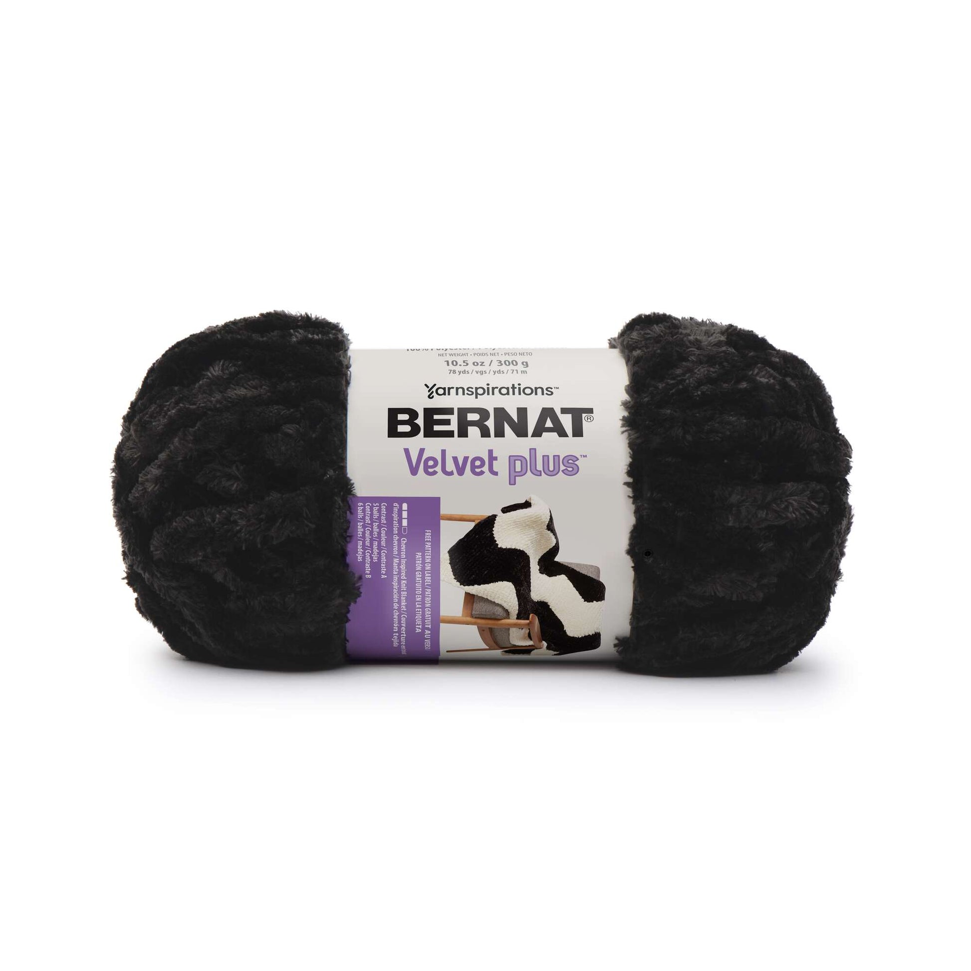 Bernat Velvet Indigo Velvet Yarn - 2 Pack of 300g/10.5oz - Polyester - 5  Bulky - 315 Yards - Knitting/Crochet