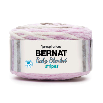 Bernat Baby Blanket Stripes Yarn - Discontinued Shades Rosebud