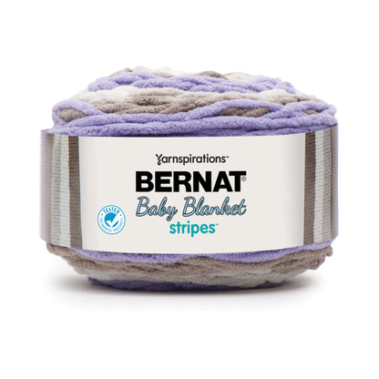 Bernat Baby Blanket Stripes Yarn - Discontinued Shades Mulberry Bush