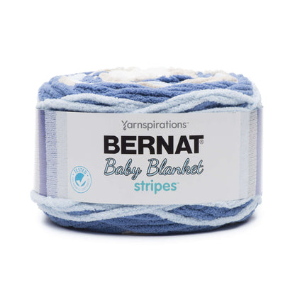 Bernat Baby Blanket Stripes Yarn Stonewash