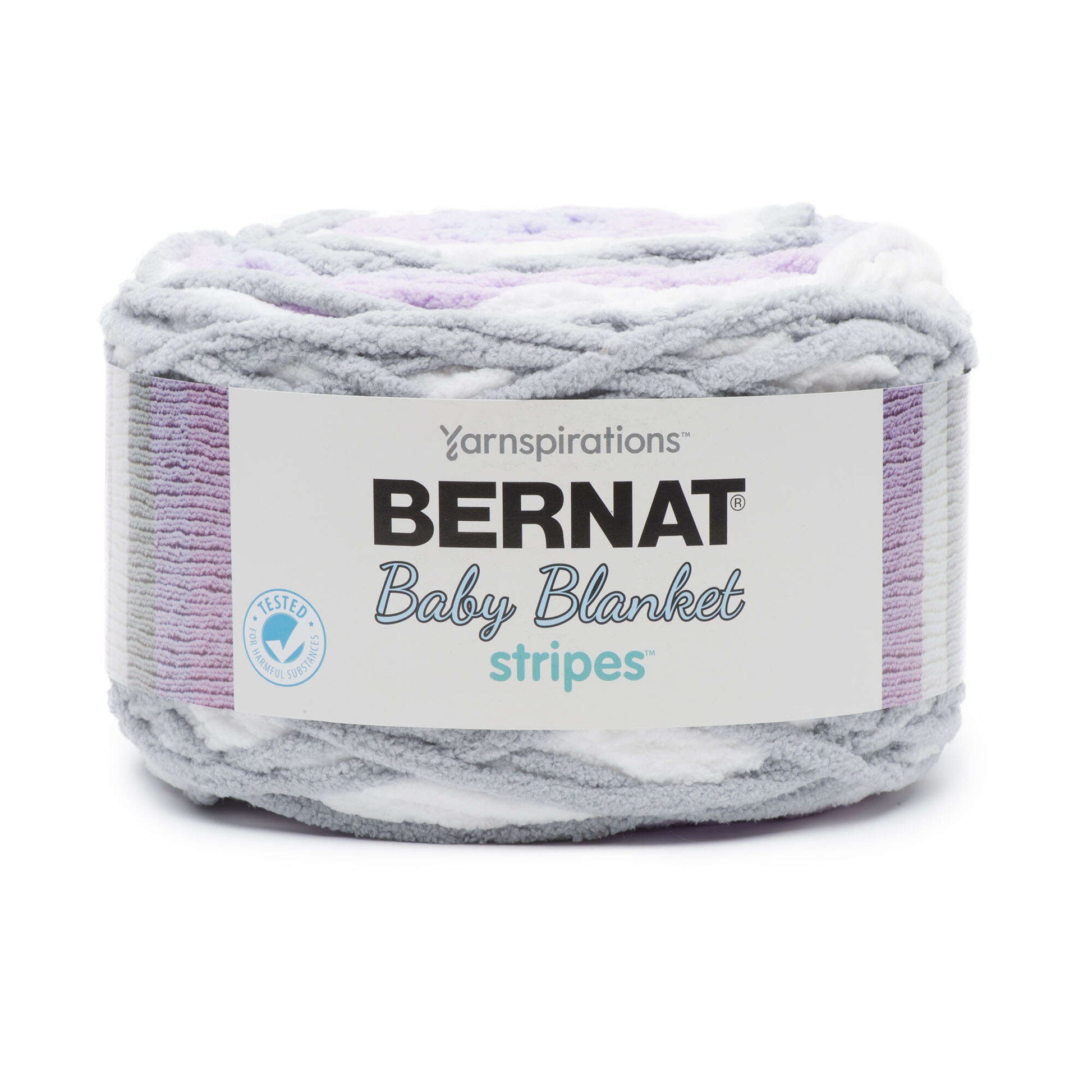 Bernat Baby Blanket Stripes Yarn Violets