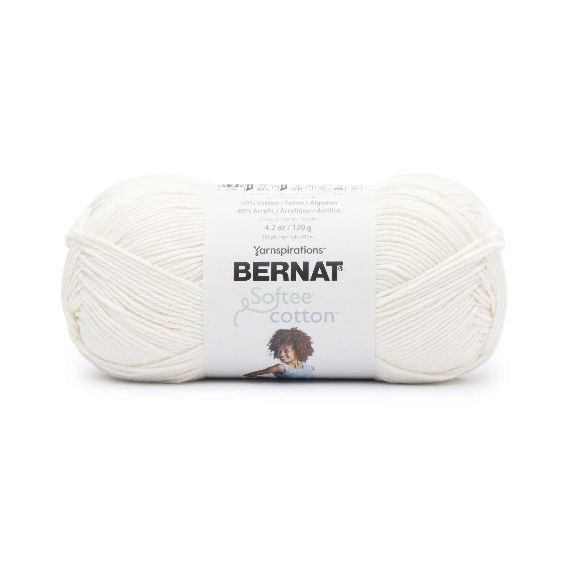 3 Pack Bernat Softee Cotton Yarn-Black 161269-69006
