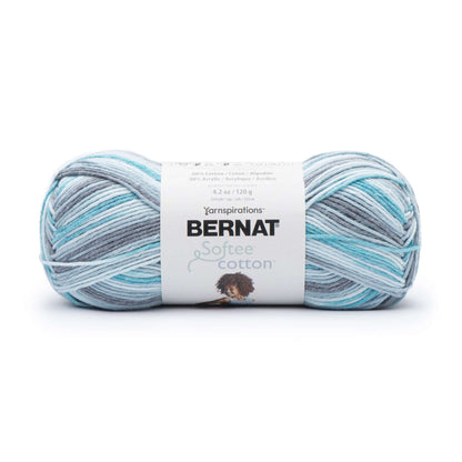 Yarn Bundle Synthetic Variegated - Blues and Green with White