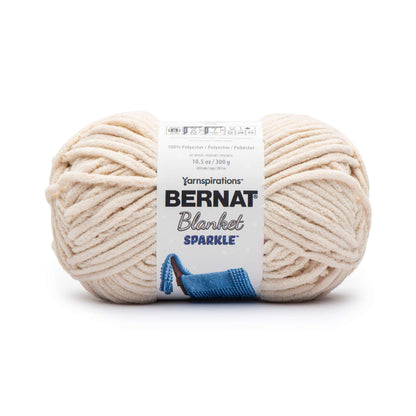 Bernat Blanket Sparkle Yarn (300g/10.5oz) - Discontinued Shades Beige Sparkle