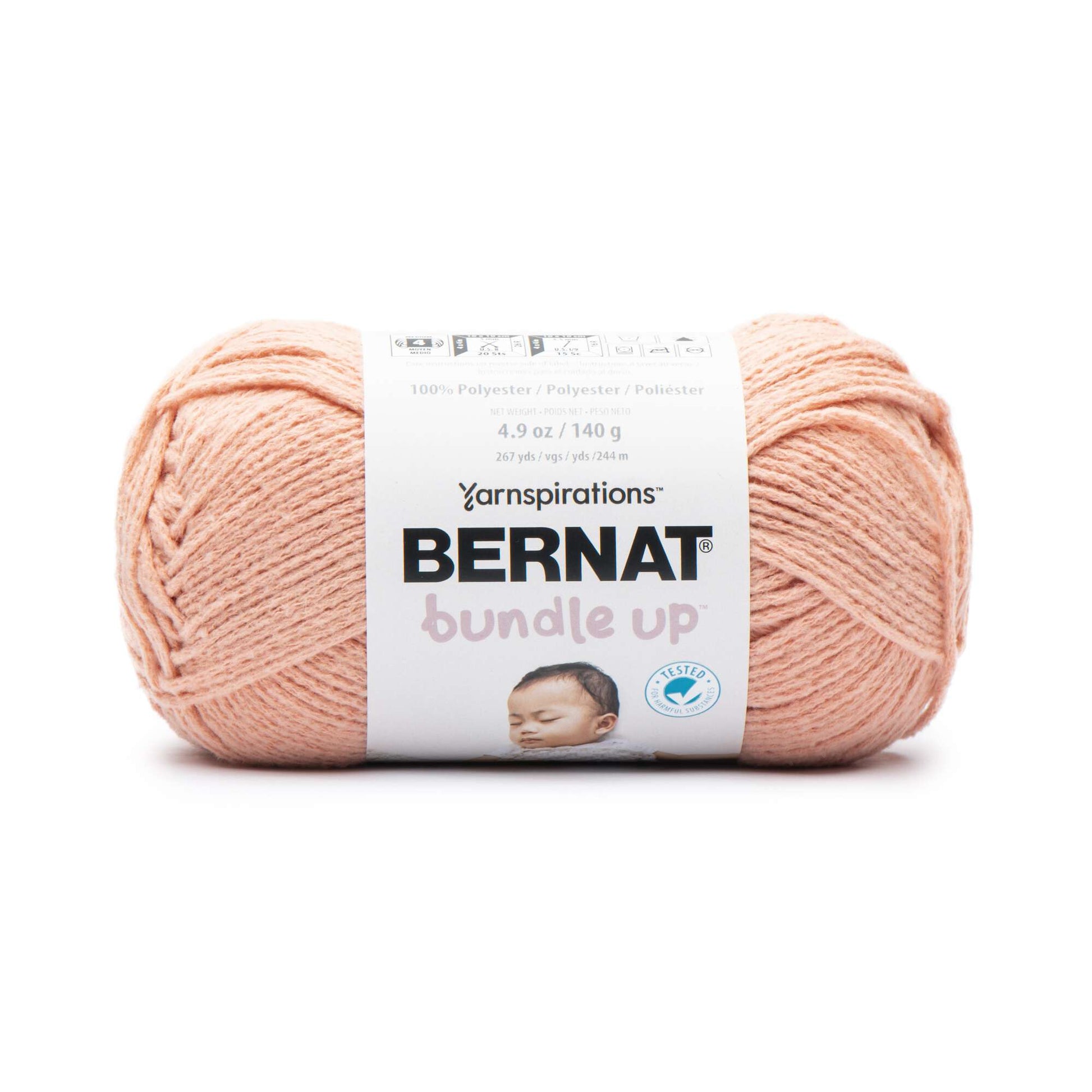 Bernat Baby Blanket Sparkle #6 Super Bulky Polyester Yarn, Hot Pink 10.5oz/300g, 220 Yards (4 Pack)