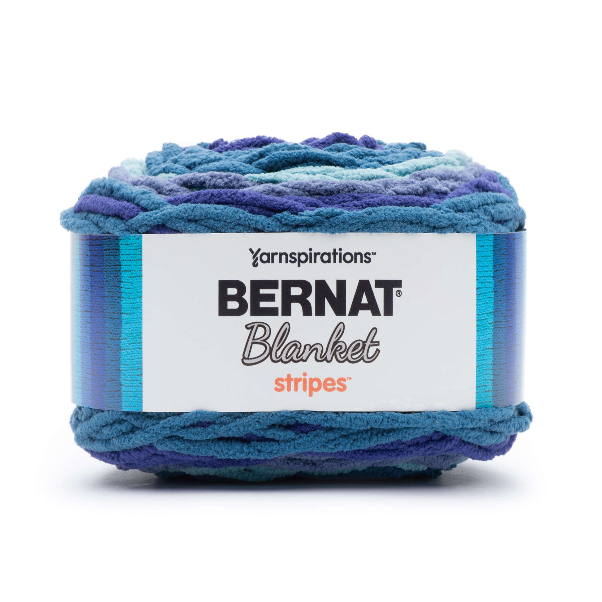 Bernat Blanket Stripes Yarn (300g/10.5oz) - Discontinued Shades Stormy Sky