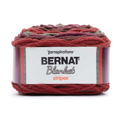 Bernat Blanket Stripes Yarn (300g/10.5oz) - Discontinued Shades Berry Basket