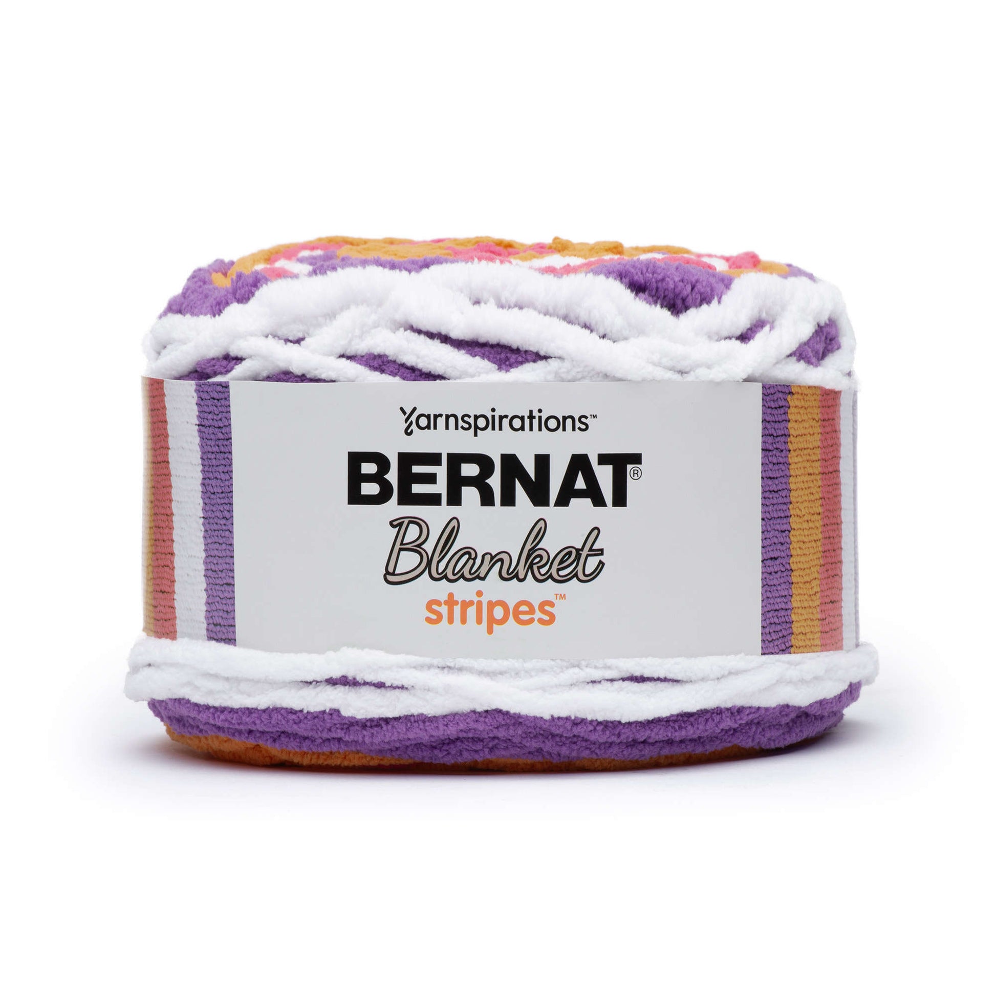 Bernat Blanket Stripes Yarn (300g/10.5oz) - Discontinued Shades Popsicle