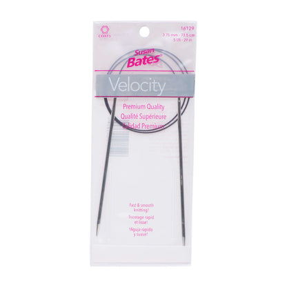 Susan Bates Velocity 29" Circular Knitting Needles - Clearance Items U.S. 5 (3.75 mm)