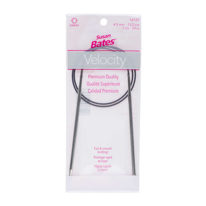 Susan Bates Velocity 29" Circular Knitting Needles - Clearance Items U.S. 7 (4.5 mm)
