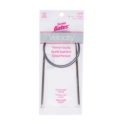Susan Bates Velocity 29" Circular Knitting Needles - Clearance Items U.S. 8 (5 mm)