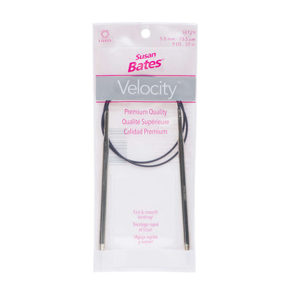 Susan Bates Velocity 29" Circular Knitting Needles - Clearance Items U.S. 9 (5.5 mm)