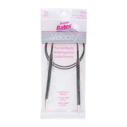 Susan Bates Velocity 29" Circular Knitting Needles - Clearance Items U.S. 11 (8 mm)