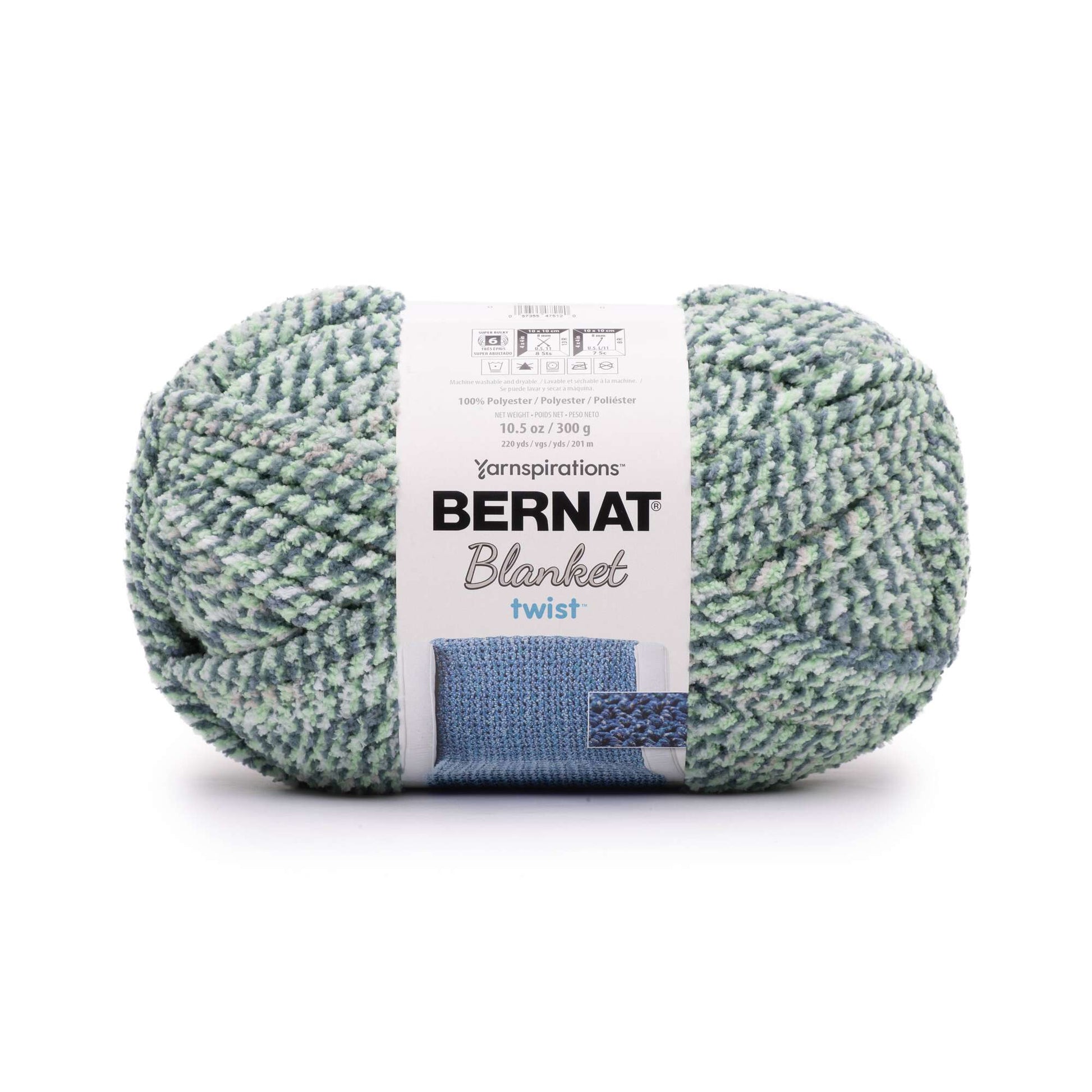 Bernat Blanket Twist Yarn (300g/10.5oz) Mint