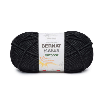 Bernat Maker Home Outdoor Yarn - Discontinued Black