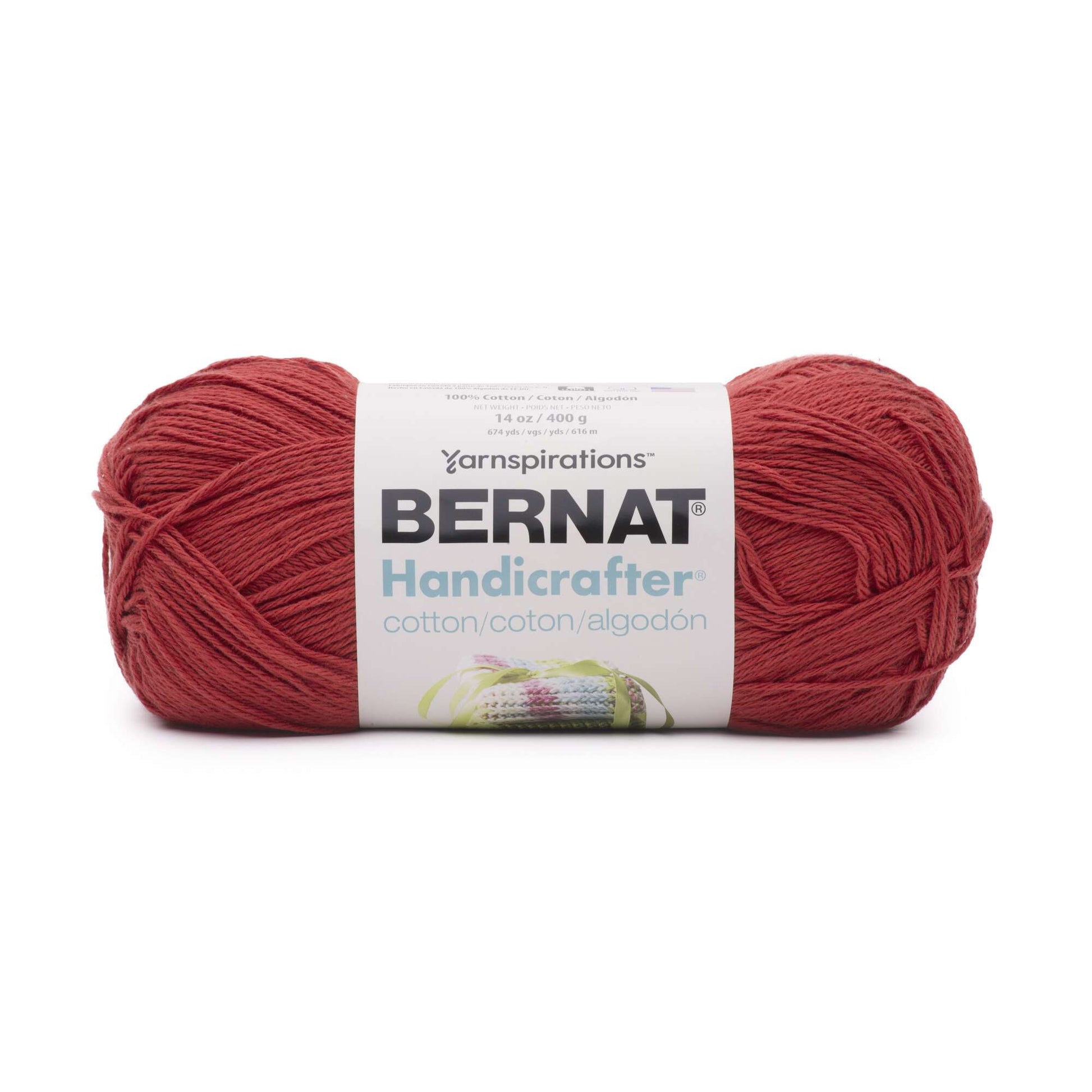 Bernat Handicrafter Cotton Yarn (400g/14oz) - Discontinued Shades Red