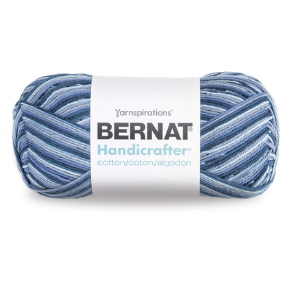 Bernat Handicrafter Cotton Variegates Yarn (340g/12oz) - Discontinued Blue Camo Ombre
