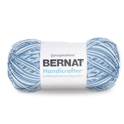 Bernat Handicrafter Cotton Variegates Yarn (340g/12oz) - Discontinued Faded Denim Ombre