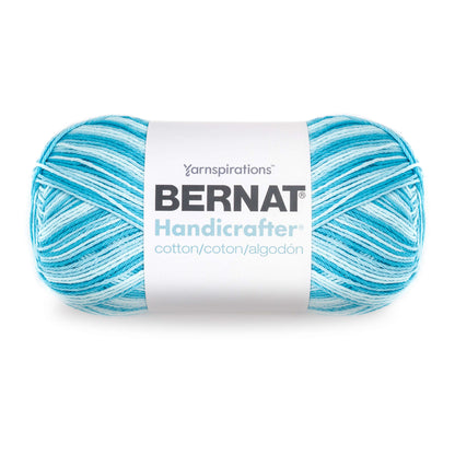 Bernat Handicrafter Cotton Variegates Yarn (340g/12oz) - Discontinued Swimming Pool Ombre