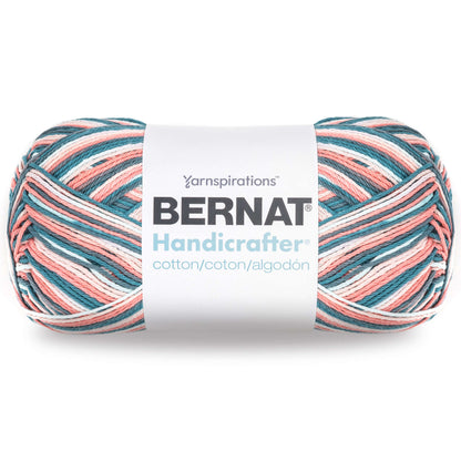 Bernat Handicrafter Cotton Variegates Yarn (340g/12oz) - Discontinued Coral Seas Ombre