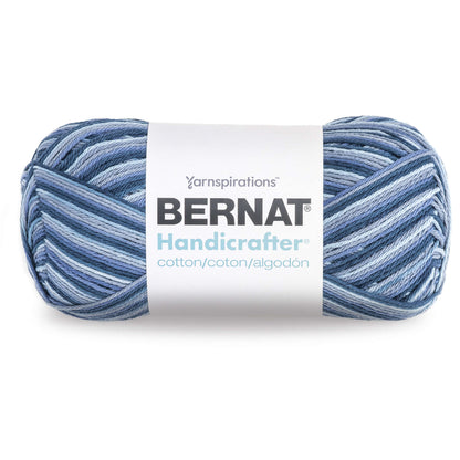 Bernat Handicrafter Cotton Ombres Yarn (340g/12oz) Blue Camo