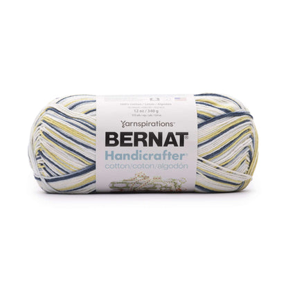 Bernat Handicrafter Cotton Ombres Yarn (340g/12oz) - Discontinued Shades Blended Navy Lemons