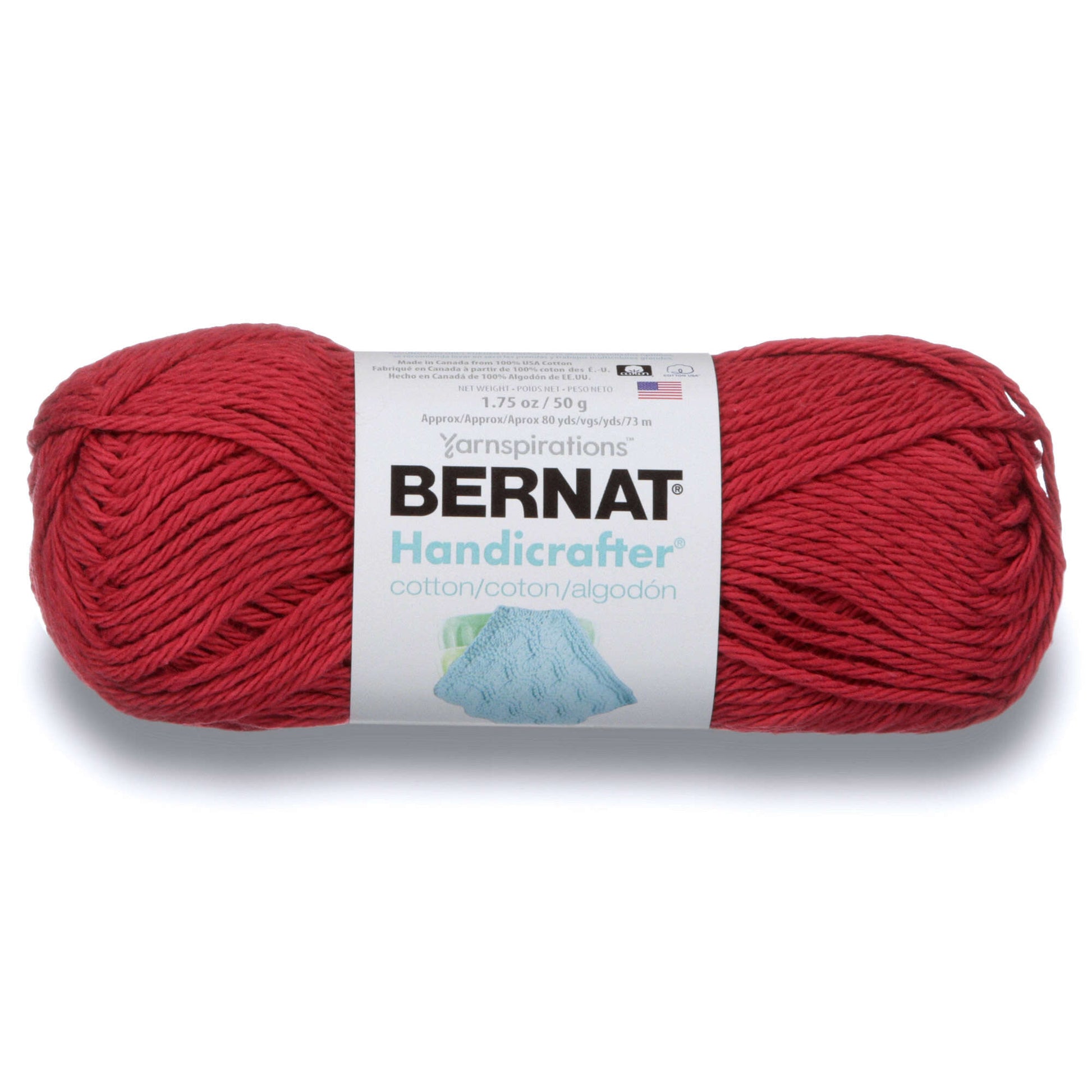Bernat Handicrafter Cotton Yarn Country Red