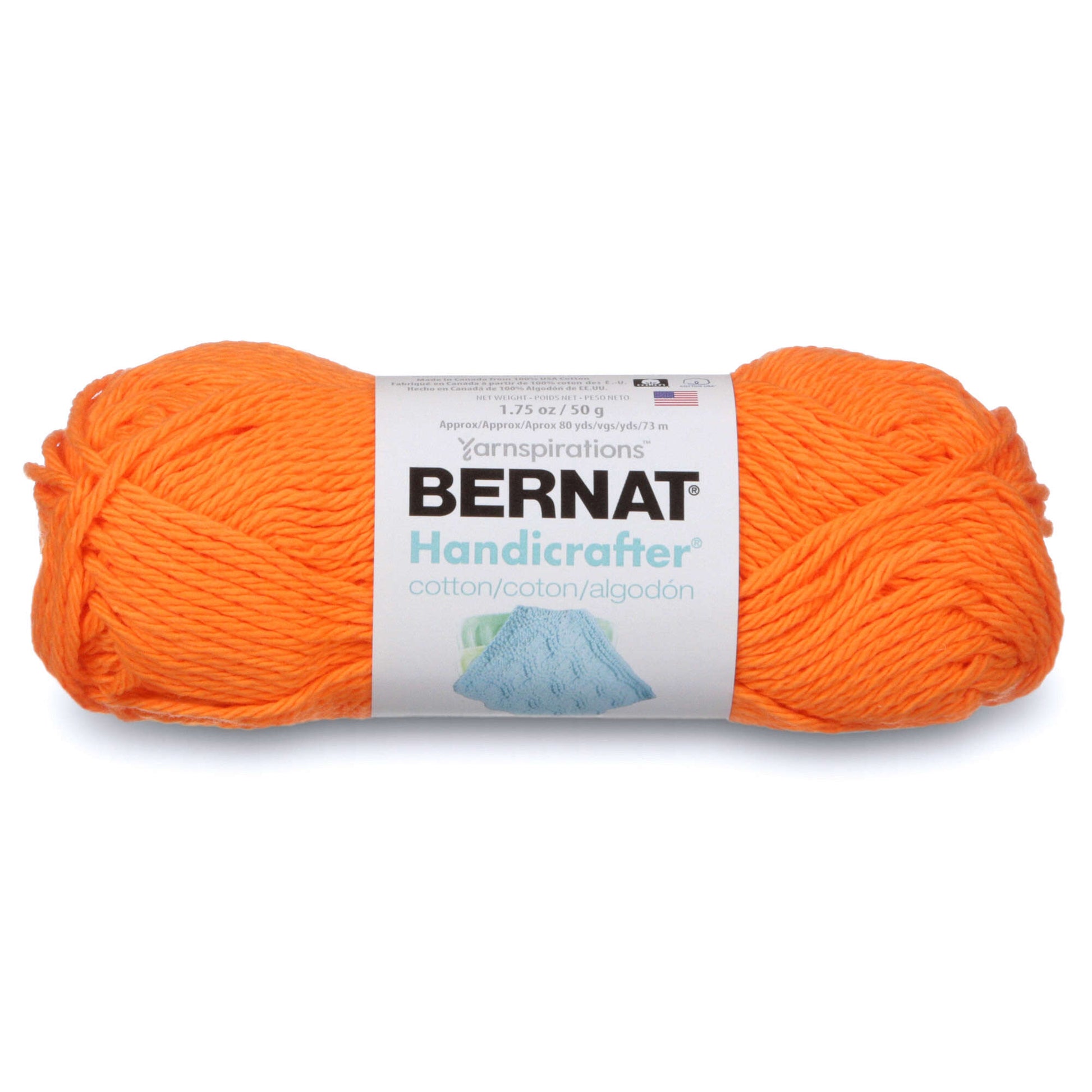 Bernat Handicrafter Cotton Yarn Hot Orange