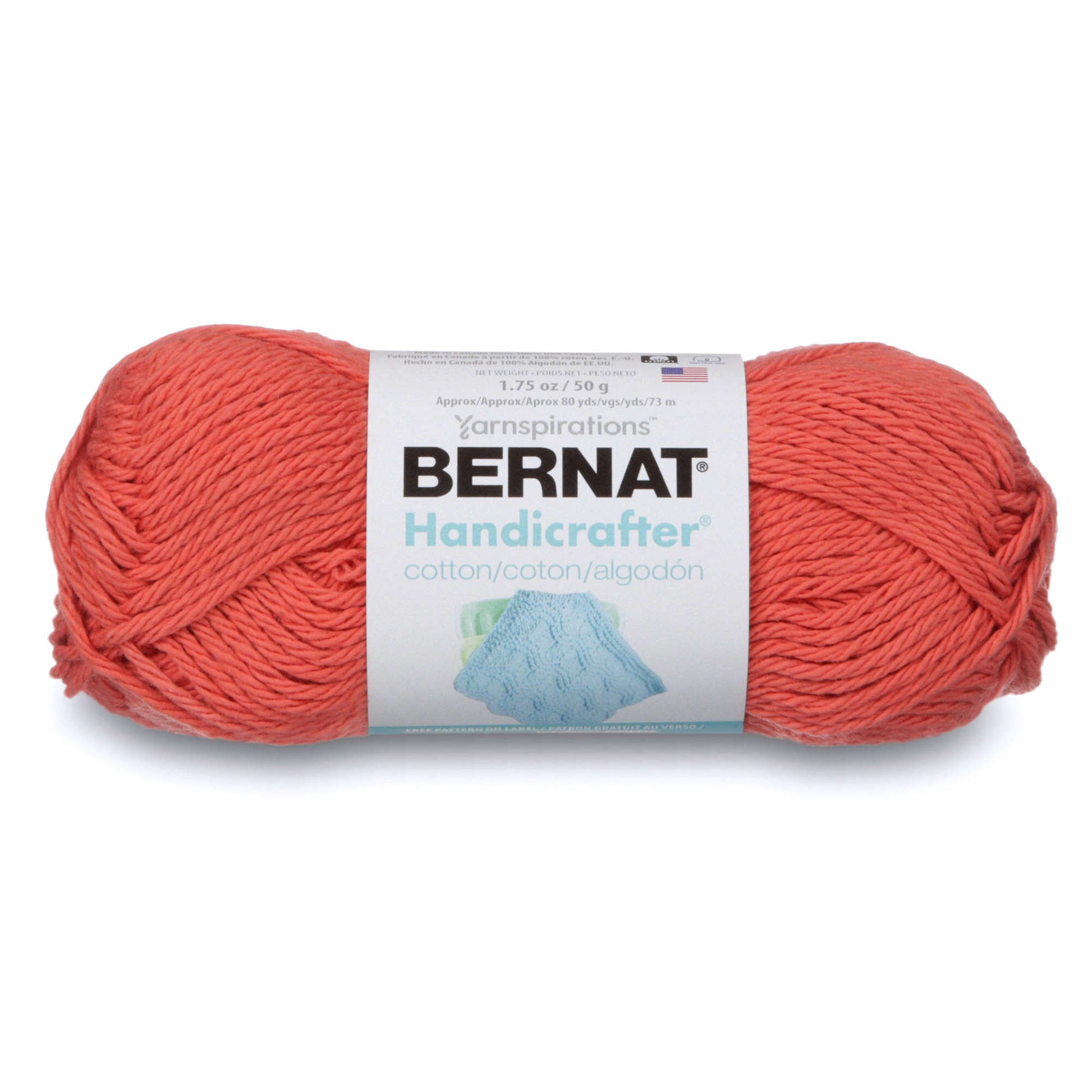 Bernat Handicrafter Cotton Yarn Tangerine