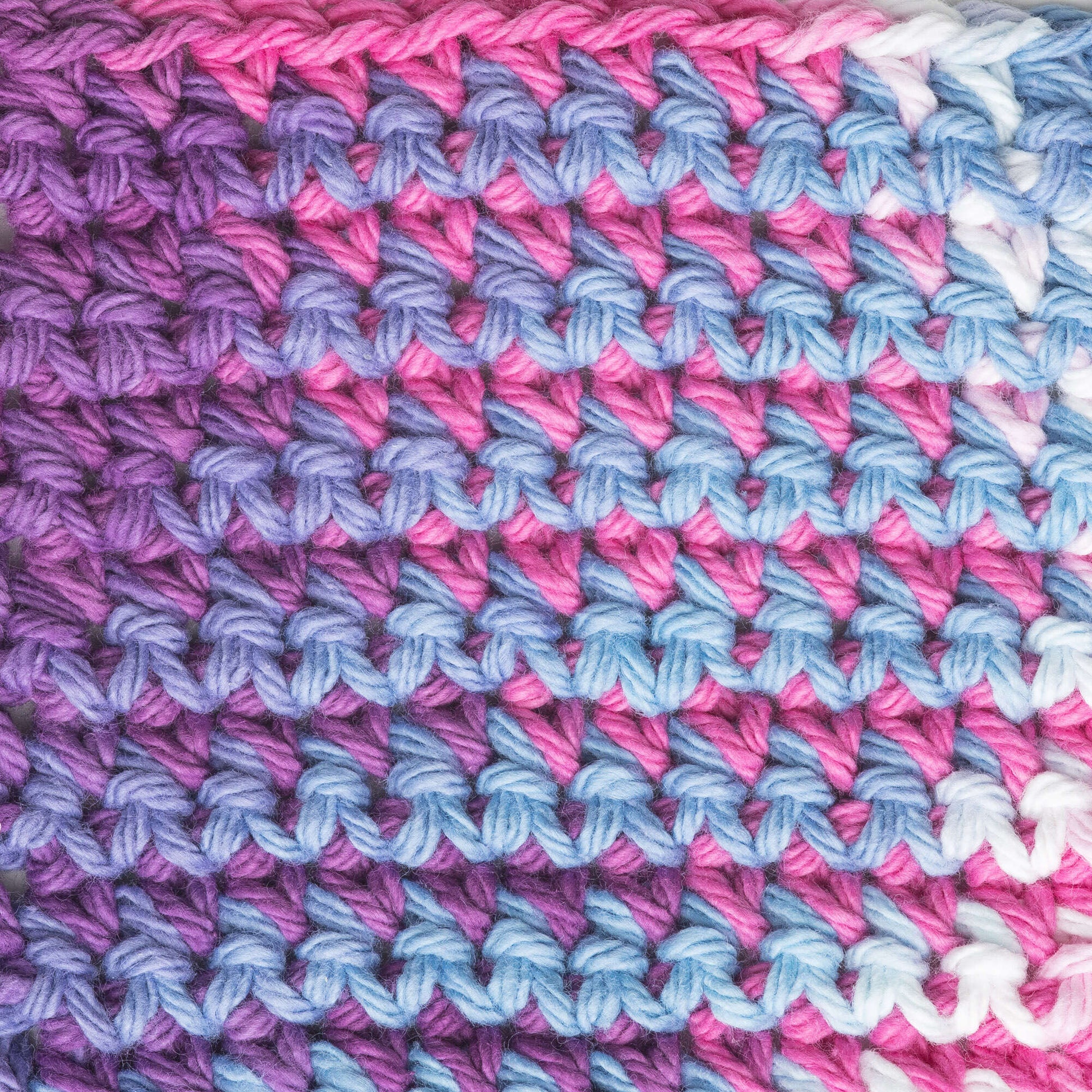 Bernat Handicrafter Cotton Ombres Yarn Purple Perk Ombre
