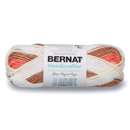 Bernat Handicrafter Cotton Stripes Yarn Natural Stripes