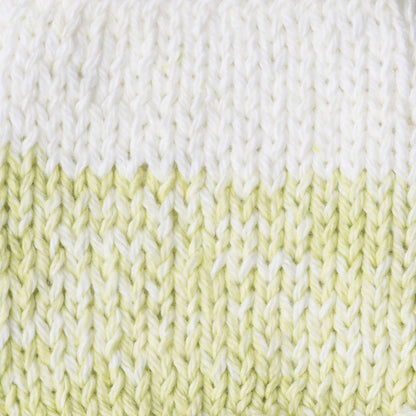 Bernat Handicrafter Cotton Stripes Yarn - Discontinued Shades Lime Stripes