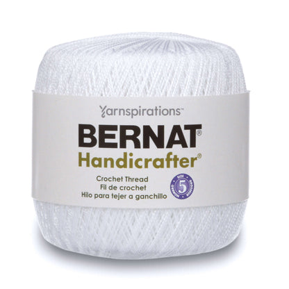 Bernat Handicrafter Crochet Thread - Discontinued Bright White