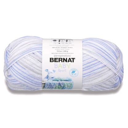Bernat bernat baby sport big ball yarn ombres lemon ombre 163124-24749  (2-skein) same dyelot dk light worsted #3 soft 100% acrylic b
