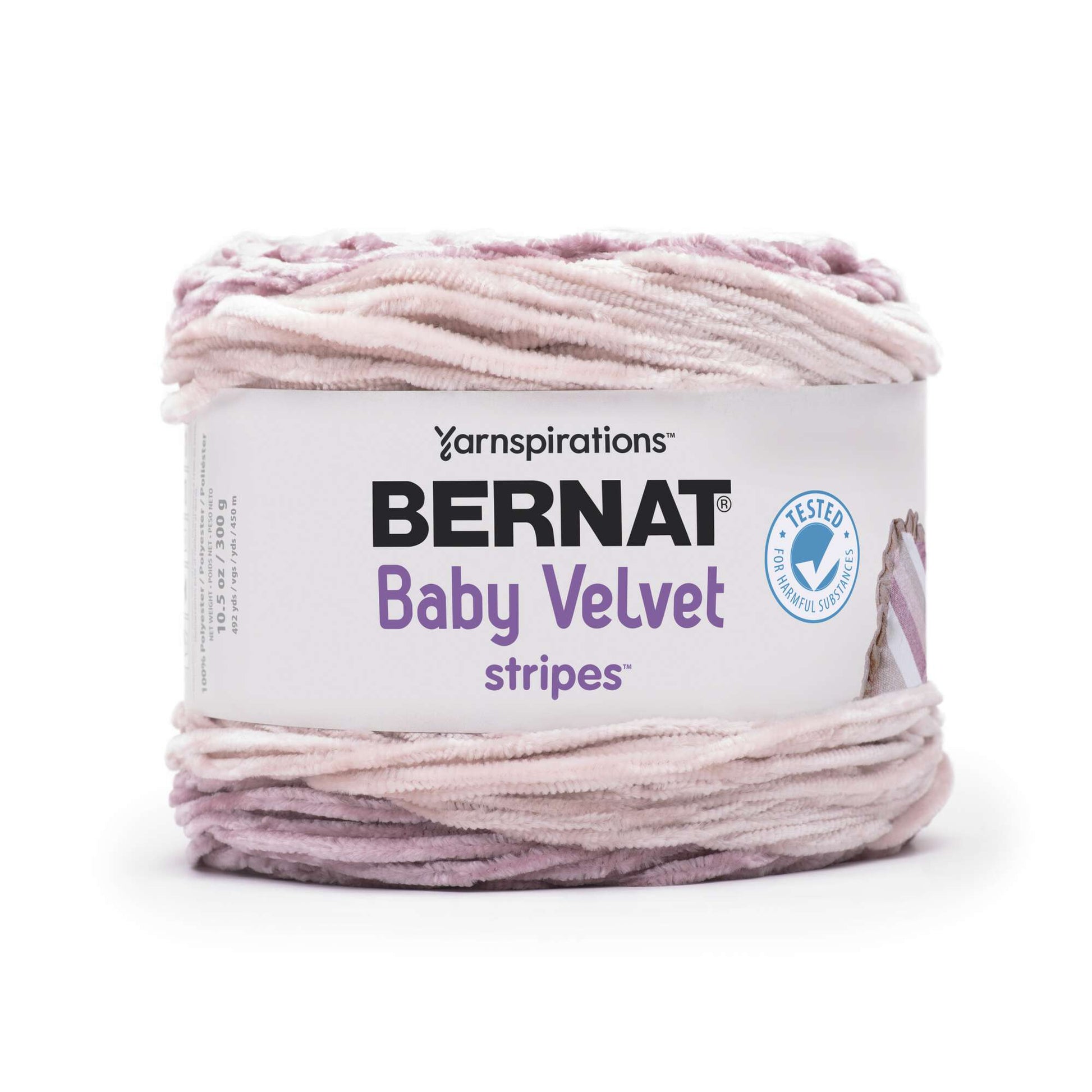Bernat Baby Velvet Stripes Yarn - Discontinued Shades Hop Along