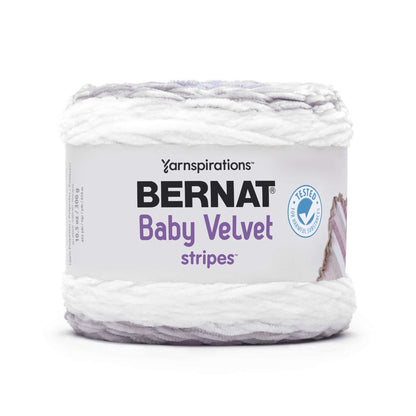 Bernat Baby Velvet Stripes Yarn - Discontinued Shades Spring Lilac