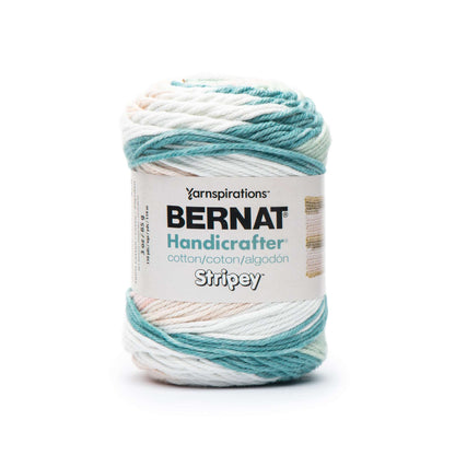 Bernat Handicrafter Stripey Yarn - Clearance Shades Jade Bisque
