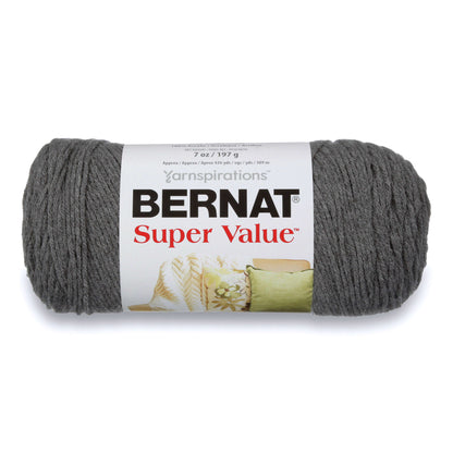 Bernat Super Value Yarn True Gray