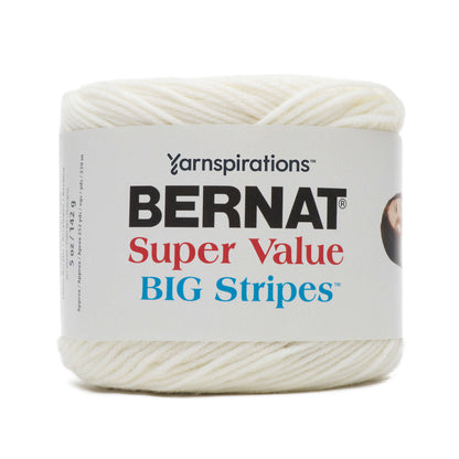 Bernat Super Value Big Stripes Yarn - Discontinued Shades Winter Sky