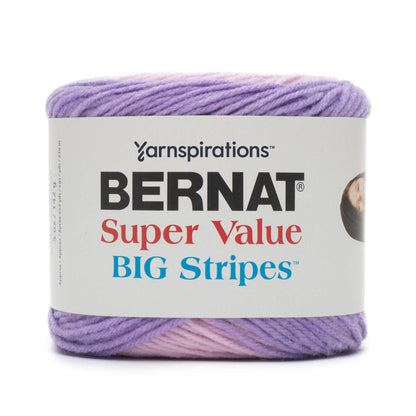 Bernat Super Value Big Stripes Yarn - Discontinued Shades Sweet Dreams