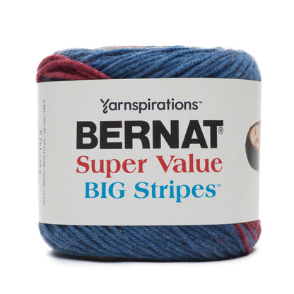 Bernat Super Value Big Stripes Yarn - Discontinued Shades Celestial