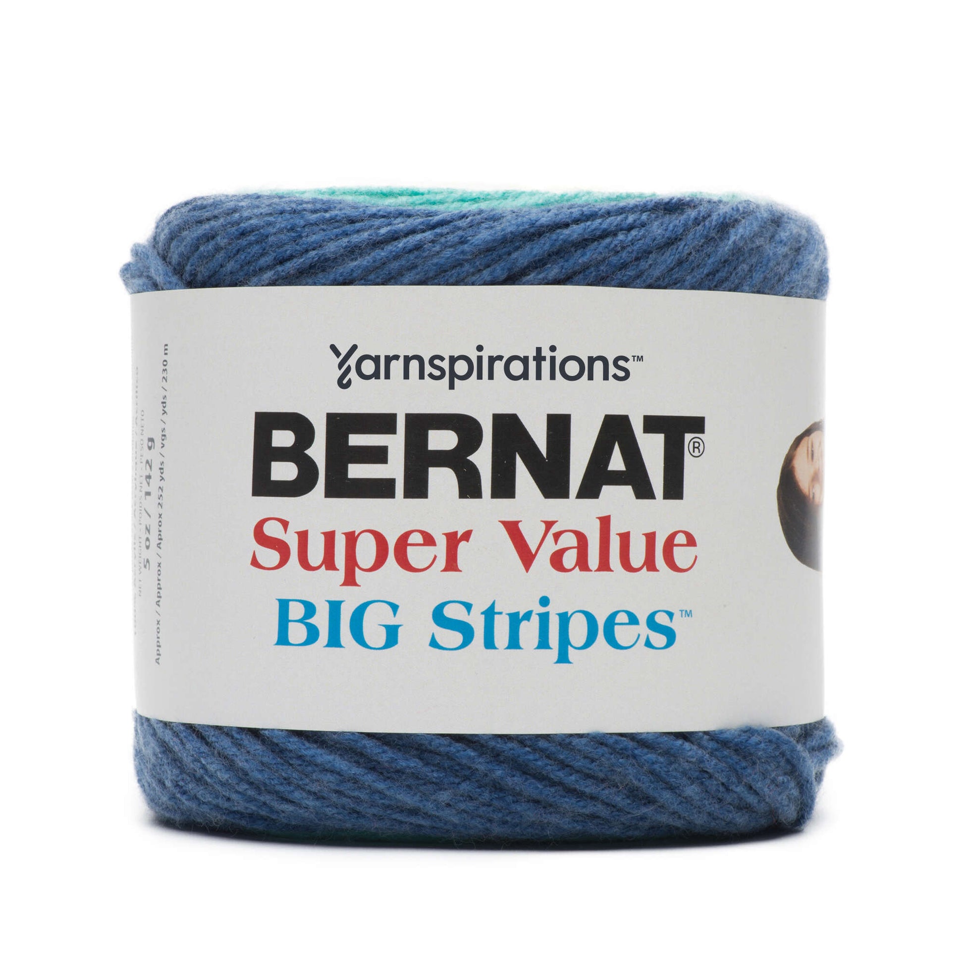 Bernat Super Value Big Stripes Yarn - Discontinued Shades Upbeat