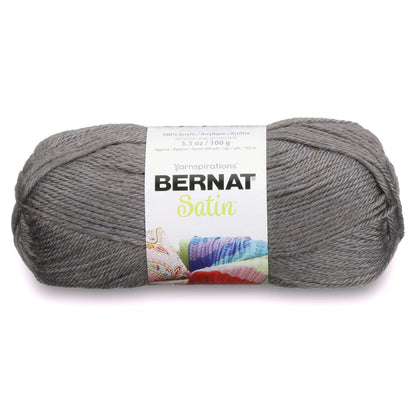 Bernat Satin Yarn - Clearance Shades Gray Mist Heather