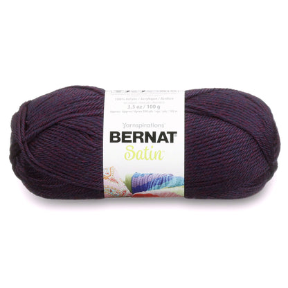 Bernat Satin Yarn - Discontinued Shades Plum Mist Heather