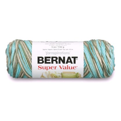 Bernat Super Value Variegates Yarn - Discontinued Shades Sea Taupe